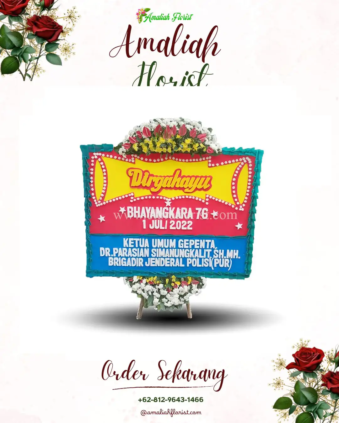 Papan Bunga HUT Ulang Tahun Musi Banyuasin